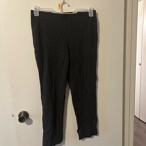 J. Jill Black and Gray Slim Leg Pants